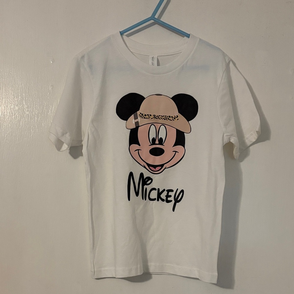 New 5T Disney White Mickey Mouse Kids Tee